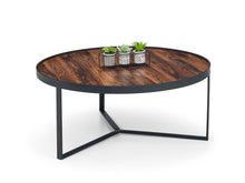 Load image into Gallery viewer, LOFT COFFEE TABLE WITH WALNUT EFFECT TOP