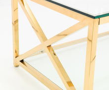 Load image into Gallery viewer, MIAMI GOLD COFFEE TABLE BY JULIAN BOWEN