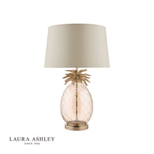 Load image into Gallery viewer, LAURA ASHLEY PINEAPPLE TABLE LAMP &amp; SHADE