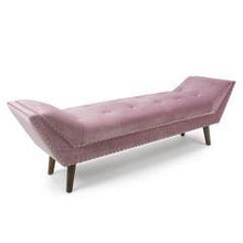 Load image into Gallery viewer, a wooden bench is sitting in the snow