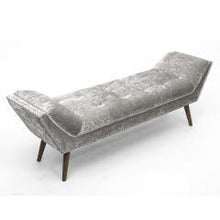 Load image into Gallery viewer, a black and white photo of a park bench