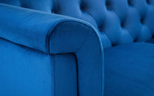 Load image into Gallery viewer, SANDRINGHAM 3 SEATER BLUE SOFA