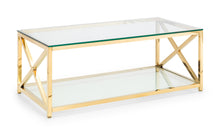 Load image into Gallery viewer, MIAMI GOLD COFFEE TABLE BY JULIAN BOWEN