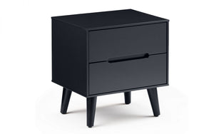 ALICIA 2 DRAWER BEDSIDE TABLE - ANTHRACITE OR WHITE