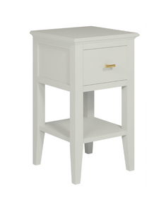 CHILWORTH BEDSIDE TABLE - PALE GREY