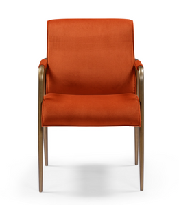 Campden Club Chair – Rust Orange