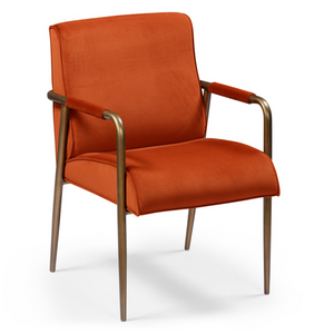 Campden Club Chair – Rust Orange