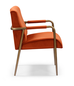 Campden Club Chair – Rust Orange