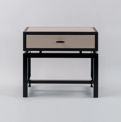 Bertie Side Table Pumice Leather