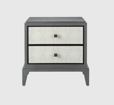 Astoria Nightstand Small Graphite Grey with Shagreen