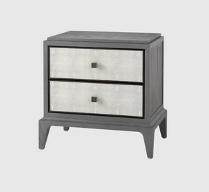 Astoria Nightstand Small Graphite Grey with Shagreen
