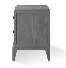 Load image into Gallery viewer, Astoria Nightstand Small Graphite Grey with Shagreen
