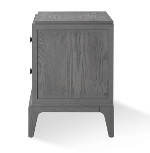 Astoria Nightstand Small Graphite Grey with Shagreen