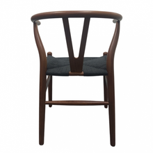 Load image into Gallery viewer, HANS J WAGNER STYLE WISHBONE CHAIR WITH WOVEN SEAT