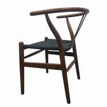 Load image into Gallery viewer, HANS J WAGNER STYLE WISHBONE CHAIR WITH WOVEN SEAT