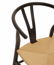 Load image into Gallery viewer, HANS J WAGNER STYLE WISHBONE CHAIR WITH WOVEN SEAT