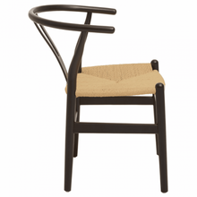 Load image into Gallery viewer, HANS J WAGNER STYLE WISHBONE CHAIR WITH WOVEN SEAT
