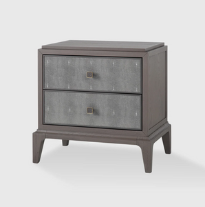 Astoria Nightstand Small Graphite Grey with Shagreen