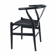 Load image into Gallery viewer, HANS J WAGNER STYLE WISHBONE CHAIR WITH WOVEN SEAT