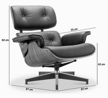 Load image into Gallery viewer, EAMES STYLE LOUNGE CHAIR AND OTTOMAN