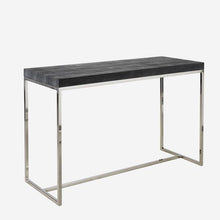 Load image into Gallery viewer, FAY FAUX SHAGREEN CONSOLE TABLE