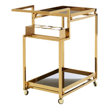 Load image into Gallery viewer, DRAYCOTT GOLD 3 TIER DRINKS TROLLEY