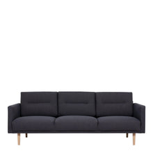 Load image into Gallery viewer, SKANDI 3 SEATER SOFA BLACK WITH CHOICE OF LEGS - uniQue Home Furnishing