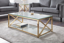 Load image into Gallery viewer, MIAMI GOLD COFFEE TABLE BY JULIAN BOWEN