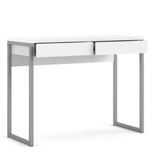 Load image into Gallery viewer, HOME OFFICE 2 DRAWER DESK GLOSS WHITE - uniQue Home Furnishing