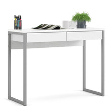 Load image into Gallery viewer, HOME OFFICE 2 DRAWER DESK GLOSS WHITE - uniQue Home Furnishing
