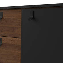 Load image into Gallery viewer, SKANDI SIDEBOARD 2 DOOR + 2 DRAWERS IN MATT BLACK WALNUT - uniQue Home Furnishing