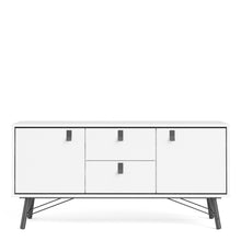Load image into Gallery viewer, SKANDI SIDEBOARD 2 DOORS + 2 DRAWERS IN MATT WHITE - uniQue Home Furnishing