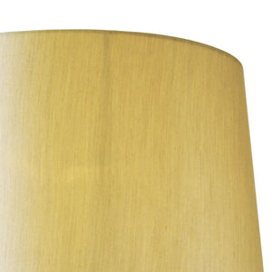 FAUX SILK GOLD TAPERED DRUM SHADE