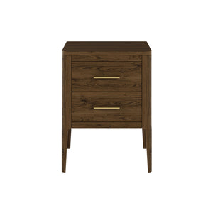 ABBERLEY BEDSIDE TABLE - BROWN