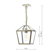 Load image into Gallery viewer, CHURCHILL 1 LIGHT PENDANT ANTIQUE BRASS