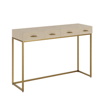 Load image into Gallery viewer, HAMPTON IVORY SHAGREEN CONSOLE TABLE