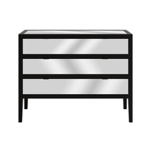 Load image into Gallery viewer, JOSEPHINE MIRRORED CHEST OF DRAWERS BLACK