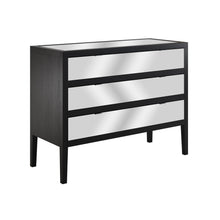 Load image into Gallery viewer, JOSEPHINE MIRRORED CHEST OF DRAWERS BLACK