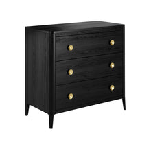 Load image into Gallery viewer, ABBERLEY CHEST OF DRAWERS - BLACK
