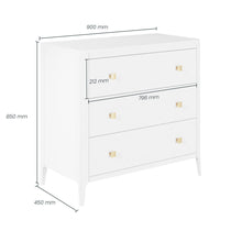 Load image into Gallery viewer, ABBERLEY CHEST OF DRAWERS - WHITE