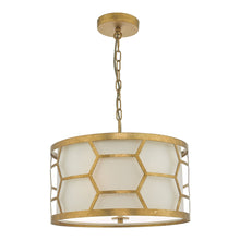 Load image into Gallery viewer, GOLD &amp; IVORY PENDANT LIGHT