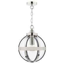 Load image into Gallery viewer, PENDANT LIGHT LANTERN POLISHED NICKEL