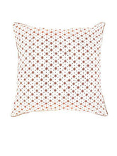 Load image into Gallery viewer, HAND BLOCK PRINT EARTHY BROWN CUSHION COVER - STAR PATTERN - uniQue Home Furnishing