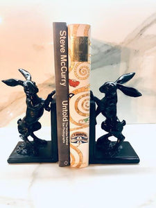 BOXING HARES BOOKENDS PAIR - uniQue Home Furnishing