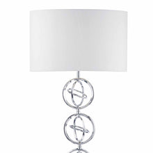 Load image into Gallery viewer, POLISHED CHROME FLOOR LAMP &amp; IVORY SHADE