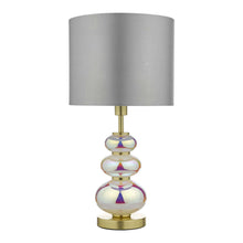 Load image into Gallery viewer, TABLE LAMP WITH TINTED GLASS BASE &amp; SHADE