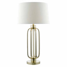 Load image into Gallery viewer, RETRO LOOK BRASS TABLE LAMP WITH SHADE