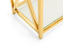 Load image into Gallery viewer, MIAMI GOLD COFFEE TABLE BY JULIAN BOWEN