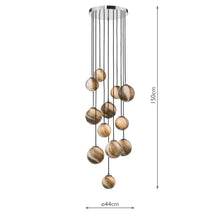 Load image into Gallery viewer, POLISHED CHROME CLUSTER PENDANT LIGHT