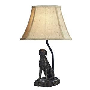 BRONZE ROVER TABLE LAMP WITH SHADE